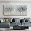 Nordic Abstract Grey Tekstura plakat ścienna wystrój domu Zdjęcie ręcznie robione malowanie olejne