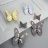 1pc Vintage 3D Butterfly Schrankgriff Retro Zink Legierung Küchenschrank Tür Pull Knopf Schubladen Kleiderschrank Möbel Dekorativ
