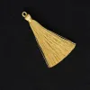 5st Gold Silk Silver Silk Tassels hängsmycken Gardinplagg Dekorativa tillbehör Nyckelväska Pendant Craft Tassels DIY