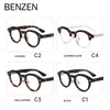 Sonnenbrillen Frames Benzen Acetat runde optische Myopie Brille Rahmen Männer Frauen Retro Polygon verschreibungspflichtige Brille Brille Brillen 5971