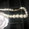 Party Gunst 33cm verstelbare ketting klassieke mode Pearl choker 7 cm C met gestempelde bruiloft bruidsmeisje cadeau320t