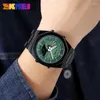 Wristwatches SKMEI 1816 Business Quartz Watch For Men Sport Stainless Steel Digital Dual Display Waterproof Clock Reloj Hombre