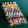 Blind Box Display Stand Transparent Desktop Doll Storage Cabinet Acrylic Anime Figur Lagring Rack Toy Display Cabinet