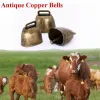 3Pcs Cow Horse Sheep Grazing Bell Farm Animal Anti Lost Copper Bells Loud Crisp Spread DIY Accessories Pet Pendant Decorations