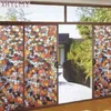 Adesivi per finestre colorate in pietra Privacy Film Adesivo statico Aggrucceva auto adesiva vetro termico opaco per casa decorativo