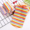 Woolen Yarn Durable Rainbow Strip Pet Coat 2 Colors Optional Cat Apparel Fine Workmanship for Kitty