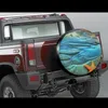 Coperchio di ruota di scorta 3D sul paesaggio del paesaggio sul paesaggio impermeabile per ruota per ruota solare per la ruota solare per, rimorchio, copertura per pneumatici anime del veicolo SUV