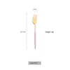 Jankng Pink Gold Cutlery Flatware Set Wedding Party Stainelss Steel Silverware Dinterware Fork Spoons 나이프 디저트 식탁