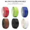 Bicicleta Holonete Tape Mtb Bike PU PU couro Perforado cinto respirável Ciclismo Brilhas de barra de barra de barra de engrenagem fixa cinto de engrenagem