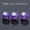 キーボードTecsee Oreo Purple Panda Sapphire Blue Bluesky Linear Tastile Switch 5Pin RGB SMD MXスイッチ