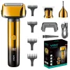 Shavers vgr maschile bagnato a secco elettrico a secco elettrico ricaricabile ricaricabile a faccia elettrica rasoio calvo per sopracciglia per la barba della barba