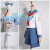 Cosplay club di nuoto Iwatobi gratuito cosplay hauka nanase cosplay bianco marinaio uniforme costume cosplay+ cappello+ calzini 11