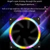 Cooling Segotep 120 mm Cooling Fan Double Halo RGB PC Case Fan 12V 4pin Quiet AURA SYNC Colorful Desktop Computer Cooler Cooling LED Fan
