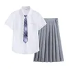 New Korean School Uniform Students Female Junior Senior High School Students College Style White Shirt Pants Suit Class Uniforms