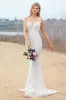 Kitty Chen 2024 Bröllopsklänningar Spaghetti Straps Spetsapplikationer Sexig rygglös brudklänningar svep Train Beach Mermaid Wedding Dress