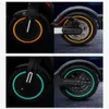 1Set wasserdichtes PVC Reflective Sticker Scooter Wheel Wheel Hubs Schutzaufkleber für Xiaomi M365 Pro Electric Scooter Accessoires