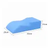 S Shape Sponge Portable Travel Foot -Rest Raise Raiser Pillow Pollow Foot Foot Rest Resteck Pollow Белая синяя крышка массаж подушка