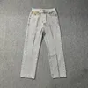 Heren jeans star borduurwerk high street trend vintage gewassen distressed jeans hiphop casual denim shorts