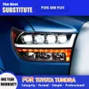 Car Styling Front Lamp For Toyota Tundra LED Headlight 07-13 Daytime Running Lights Streamer Turn Signal Indicator Lighting Accessory