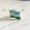 Uzbekistan National Flag Flag Patches Haftery Odznaka i kwadratowy pinowy pin jeden zestaw na dekoracji plecaka z tkaniny