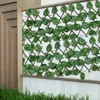 Flores decorativas de 40 cm Ivy Ivy Hedge Paneles de valla de hojas verdes Pantalla de privacidad Faux para balcón al aire libre Hedges de pared de jardín