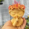 Forma silikonowa 3D Cute Girl Flower Pot.