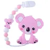 Vente chaude bébé Silicone Pacification Chaîne anti-Drop Mini Silicone Koala Infant Pacificier Clips Clips Holder pour bébé TEATHER CADEAUX