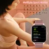 Regarde lige new mode smart watch dames bluetooth appelez la pression artérielle bricolage de cadran personnalisé bracelet étanche étanche.