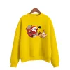 Sweatshirts Santa Claus Imprimé Femmes Christmas Sweat-shirt Sweet Corean Oneck Treot Treat Overnnd Automne Hiver Clocy Color Lady Vêtements