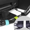 30pcs destacáveis gravata de cabo reutilizável em forma de agulha gravata de cabo para fixadores de armazenamento de cabos para cabo de cabo de mouse fixadores de armazenamento doméstico