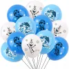 12st fryst tema snö drottning 12 tum latex ballonger flickor födelsedagsfest dekorationer leksaker för barn baby shower festtillbehör