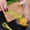 Mini -handmatige eierklopper draagbare roommelkmix roerder multifunctioneel plastic mixer ei gereedschap duurzame huishoudelijke keukengadget