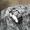 Anel de sinalização vintage vintage vintage para homens mulheres 14k Gold Norse Viking Valknut Rings Fashion Amulet Jewelry Gift