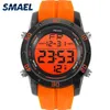 Montres de mode Hommes Orange Casual Digital Watchs Sports LED Horloge mâle Date automatique Date de montre 1145 Men de bracelet Men