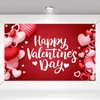 Love Heart Gnome Banner For Valentines Decorations Pink Heart Door Hanging Banner Porch Sign Romantic Valentines Day Decoration