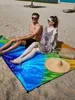 Fournitures de fête 1,8x2,2 m de tapis de pique-nique extérieur extra-grand plage imperméable tente de camping pliable de camping léger avec sac de rangement