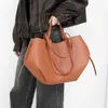 Signori di grande capacità ascellate ascellate Solido drogheria casual Donne in pelle vintage spalla con borsa elegante borsetta 240410