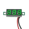 0.36 Inch 2 Wire 0.36'' DC 4.5-30V 3 Digit Display Voltmeter Mini LED Digital Panel Volt Voltage Meter Instrument Red/Blue/Green