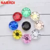 NAIERDI 20mm 30mm Diamond Crystal Glass Knobs Cupboard Pulls Drawer Knobs Kitchen Cabinet Handles Modern Style Furniture Pulls