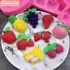 Vegetais vegetais alimentos de frutas verdes Fondant Chocolate Diy Silicone Bolo Decorating Tools