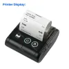 Skrivare Pocket 58mm Thermal Printer Mini Bluetooth Kvitto Skrivare Trådlös mobil Bill Ticket Machine för småföretagens impresora