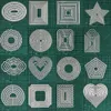 Cadre de base Metal Cuting Dies Round Rendangle Lace Label en forme de cœur pour le scrapbooking Craft Superting Carte de vœux Fabriqué à la main