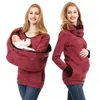 CHAMPS SWOIGNES D'HIIR MATERNITY avec écharpe à capuche d'allaitement maternel Premaman Pullover Sweat Shirt Woman Vestes