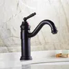 Salle de bain en gros et de vente au détail Black Ceramic Robinet 360 Spout pivotant Vanité Vessel Mixer Tap de salle de bain Taps de lavabo de salle de bain ZR255