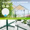 植物の棚付きの3層ウォークイン温室、屋内の屋外庭園の花植え付け温室ヤードウォームハウスPEカバー+ブラケット
