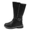 2023 Nieuwe Winter Kid Boots Causale meisjes houden warm Cuhk Child A onderneemt buitenlandse handel Joker Black Boots