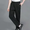 Men's Pants Chef Trousers Comfortable Unisex With Elastic Waist Breathable Fabric For Restaurant Service Secure Cooks