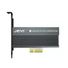 Kort Jeyi VolleyStarPro Black Heat Sink M.2 för NVME SSD för NGFF till PCIe X4 Adapter kylfläns M Key PCIe 3.0 X4 Full Speed ​​RGB LED