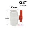20/25/32/40/50/63/75mm Plastic PVC Tube Tap Water Connector Ball Valve Coupler Welding Thread Water Pipeline Fittings