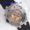 Hot AP Wrist Watch Royal Oak Offshore Series 42mm Calendar Timing Red Devil Vampire Automatic Mechanical Steel Watch Steel 26470st.OO.A101CR.01 Black Disc